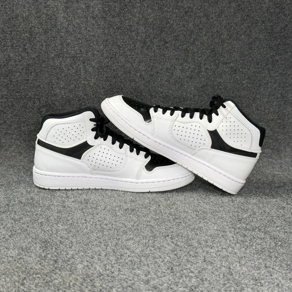 Jordan Access Basketball Shoes Men's 8.5 White Black University Red Athletic